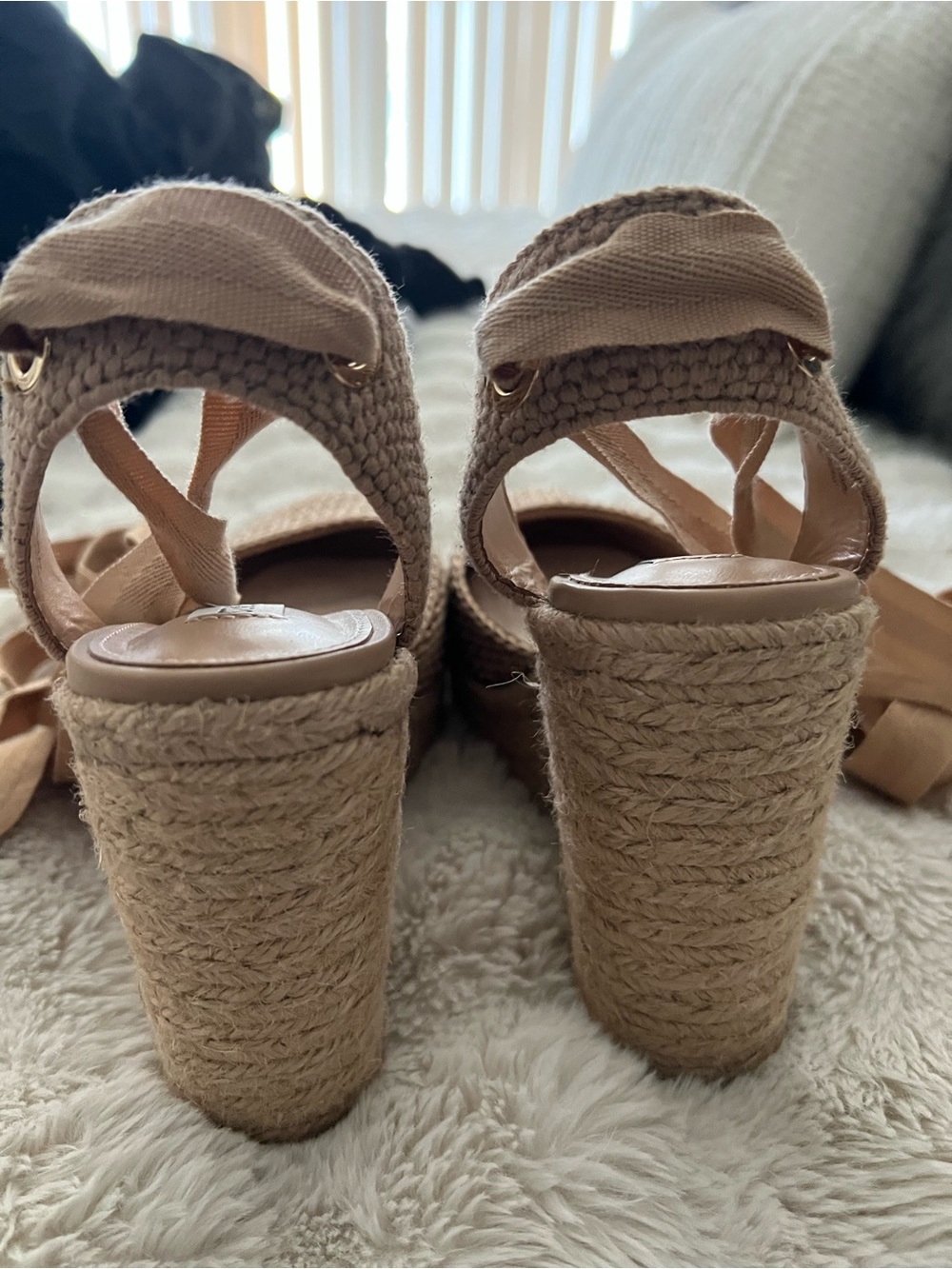 Steve Madden Locket Espadrille Wedge Sandals - Picture 5 of 9